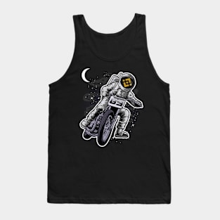 Astronaut Motorbike Binance BNB Coin To The Moon Crypto Token Cryptocurrency Wallet Birthday Gift For Men Women Kids Tank Top